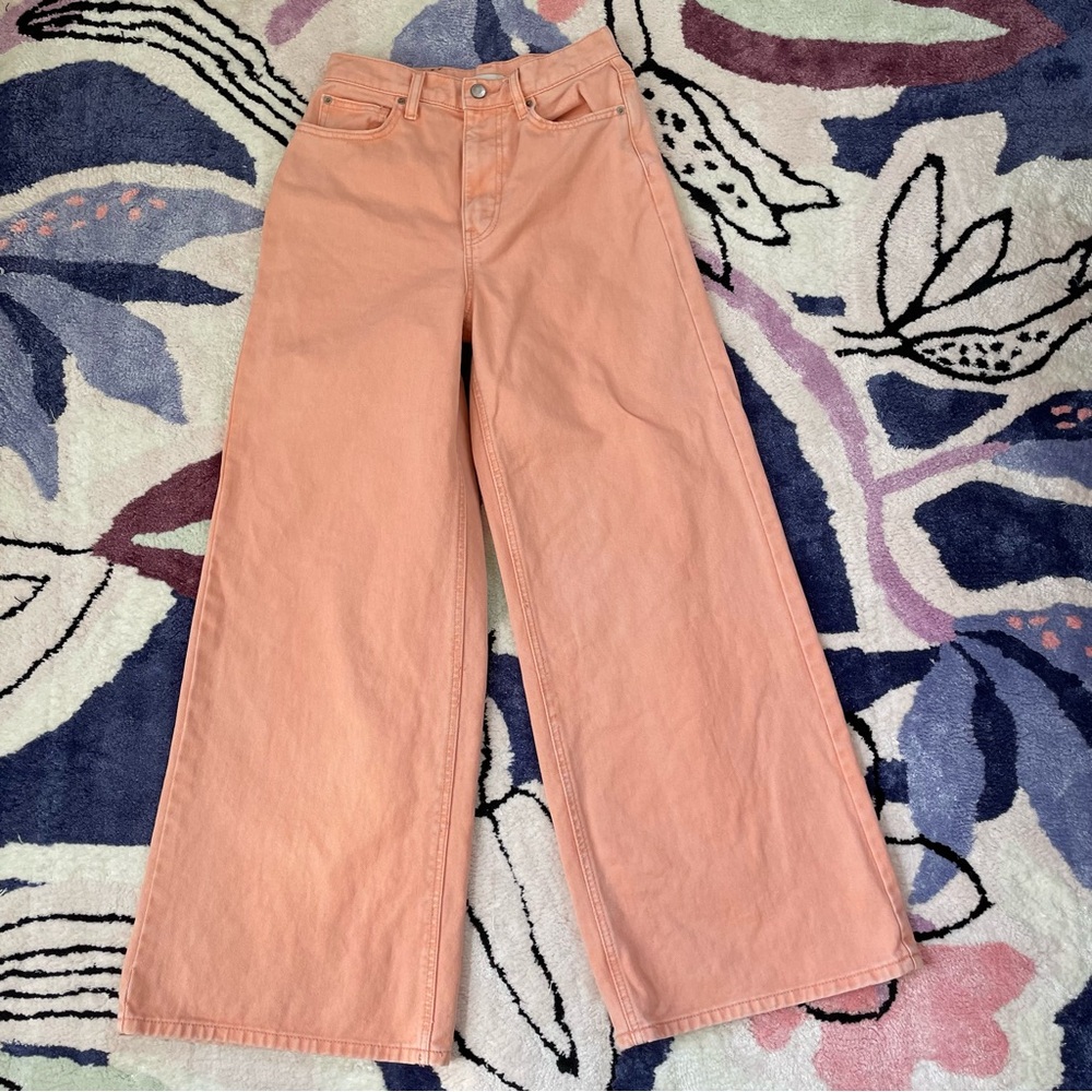 BDG Urban Outfitters Low A-Wide orange / peach denim jeans 100% cotton size 27